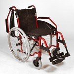 Lightweight Folding Self-Propelled Wheelchair with Flip-Up Armrests