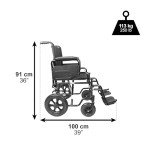 Pepe - Lightweight Folding Wheelchair for Adults