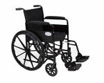 Lightweight Folding Sport Wheelchair - Black, 18"/20" Seat