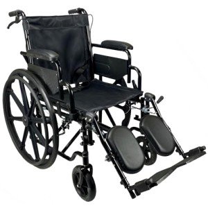 Lightweight Folding Wheelchair with Elevating Leg Rest