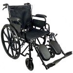 Lightweight Folding Wheelchair with Elevating Leg Rest