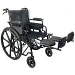 Lightweight Folding Wheelchair with Elevating Leg Rest