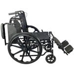 Lightweight Folding Wheelchair with Elevating Leg Rest