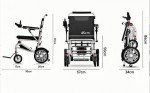 ByteTecpeak D06 Lightweight Electric Folding Wheelchair