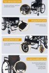 Lightweight Foldable Self-Propelled Wheelchair with Footrest