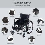 Lightweight Foldable Self-Propelled Wheelchair with Footrest
