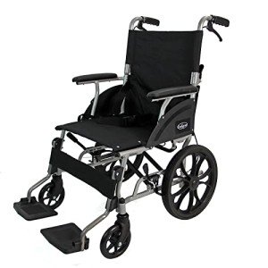 Lightweight Folding Aluminium Wheelchair with Hand Brake
