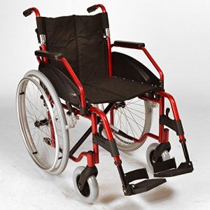 Lightweight Folding Self-Propelled Wheelchair with Flip-Up Armrests