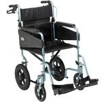 Days Escape Lightweight Folding Wheelchair - Blue