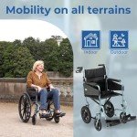 Days Escape Lightweight Folding Wheelchair - Blue