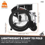 MobiQuip Lightweight All-Terrain Folding Wheelchair
