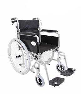 Lightweight Aluminium Folding Self Propelled Wheelchair - Silver