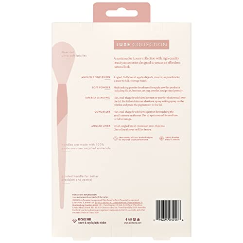 5 Piece Luxe Natural Elegance Makeup Brush Set