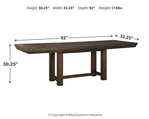 Ashley Dellbeck Rectangular Dining Table - Seats 8