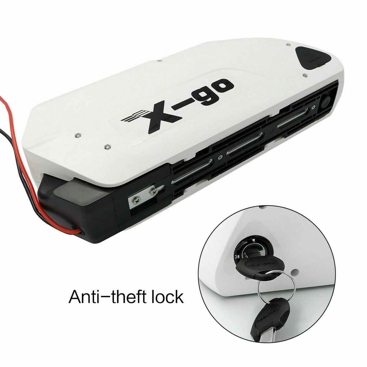 48V 13Ah Tiger Shark Ebike Battery, Downtube Lithium