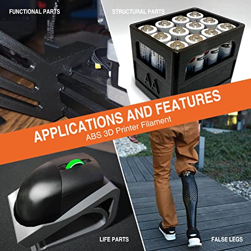 KINLUOT Black ABS Filament for FDM Printers