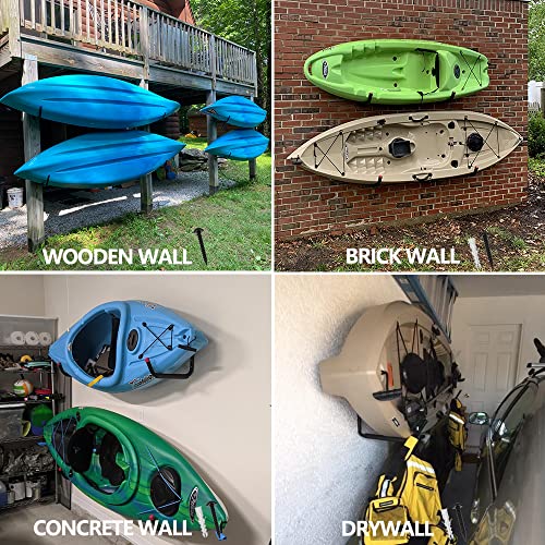 BISEBIN Outdoor Storage Kayak Racks: Paddle Board Wall Mount