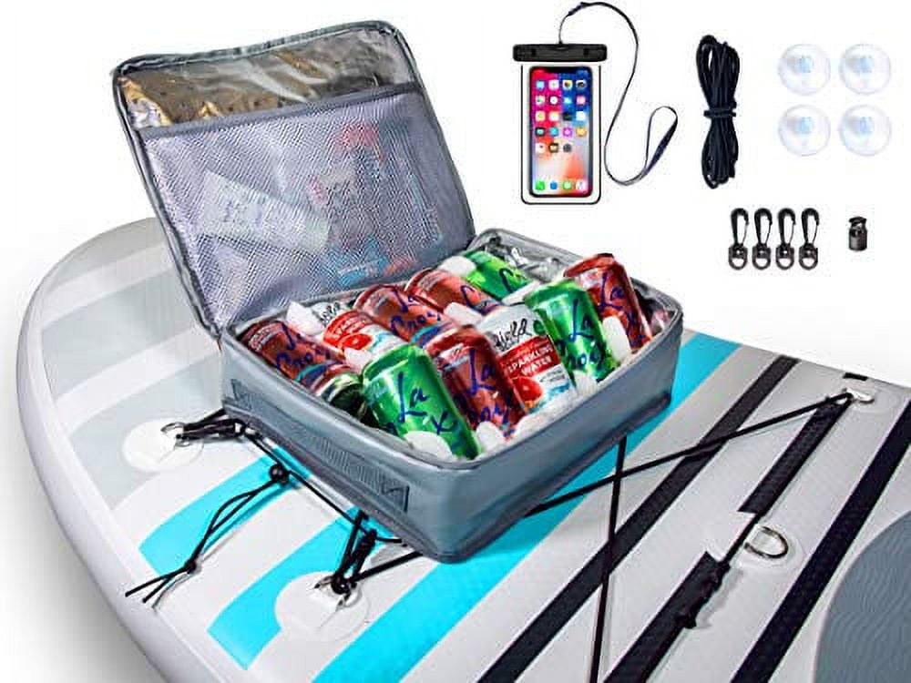 Gray Mesh Top Paddleboard Deck Bag