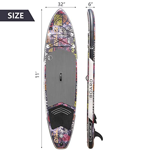 iBOARD Inflatable Paddle Board - 11ft x 33in