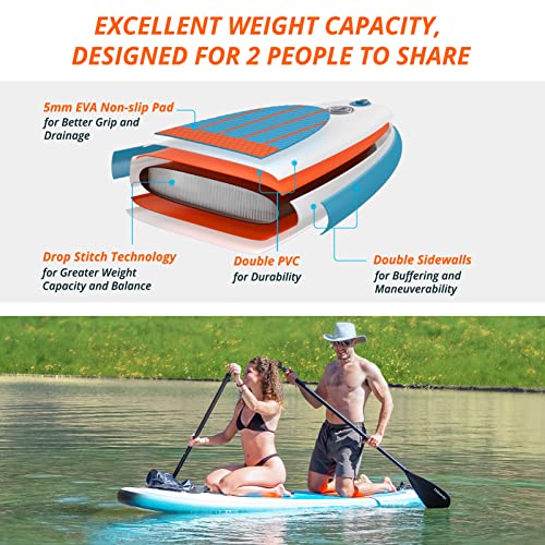 AKASO Inflatable Yoga Stand-Up Paddleboard Bundle