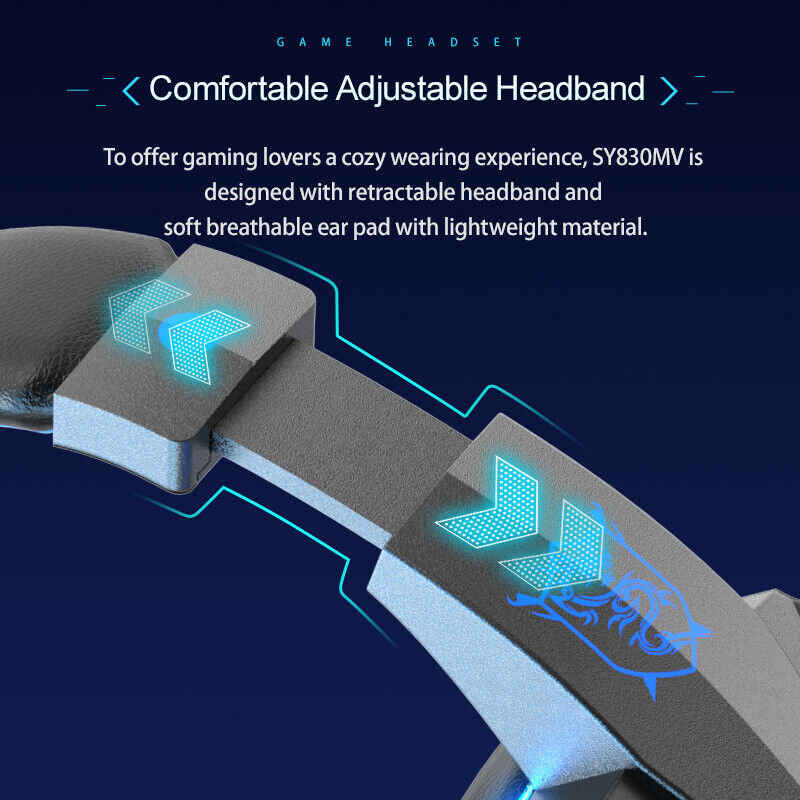 Stereo Gaming Headset with Mic for PS5, Xbox One