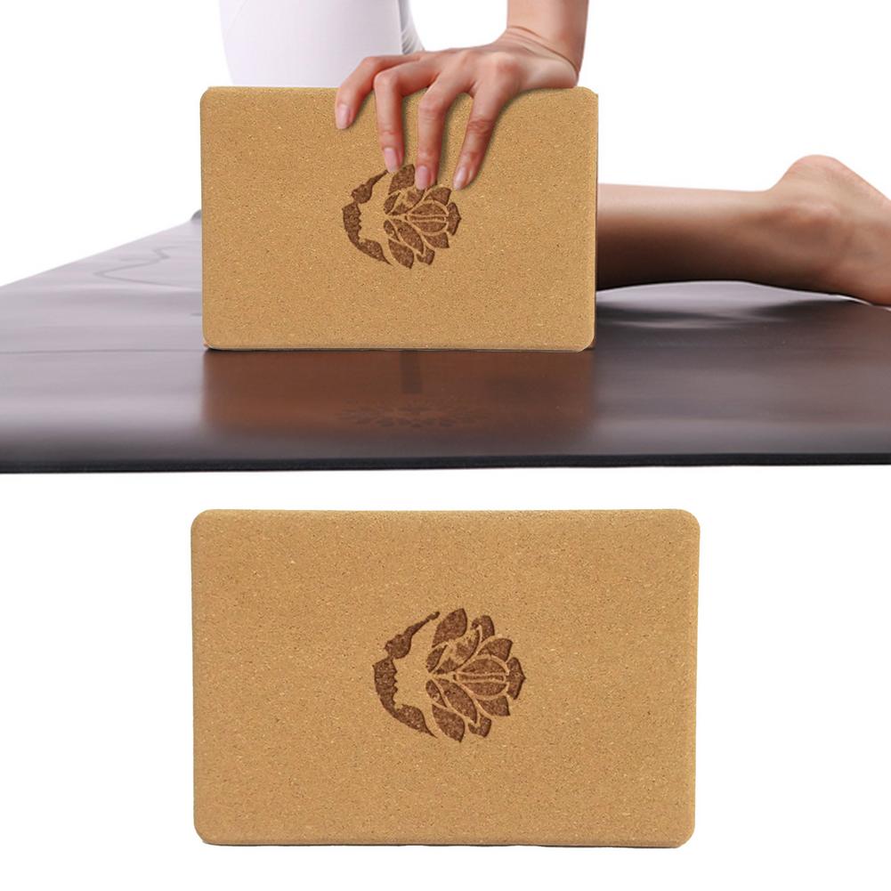 Cork Wood Yoga Brick for Support & Fitness