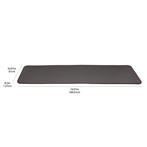 Extra Thick Yoga Mat with Strap - Black