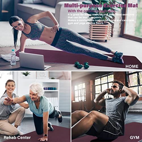 Thick Non-Slip Feetlu Yoga Mat with Strap