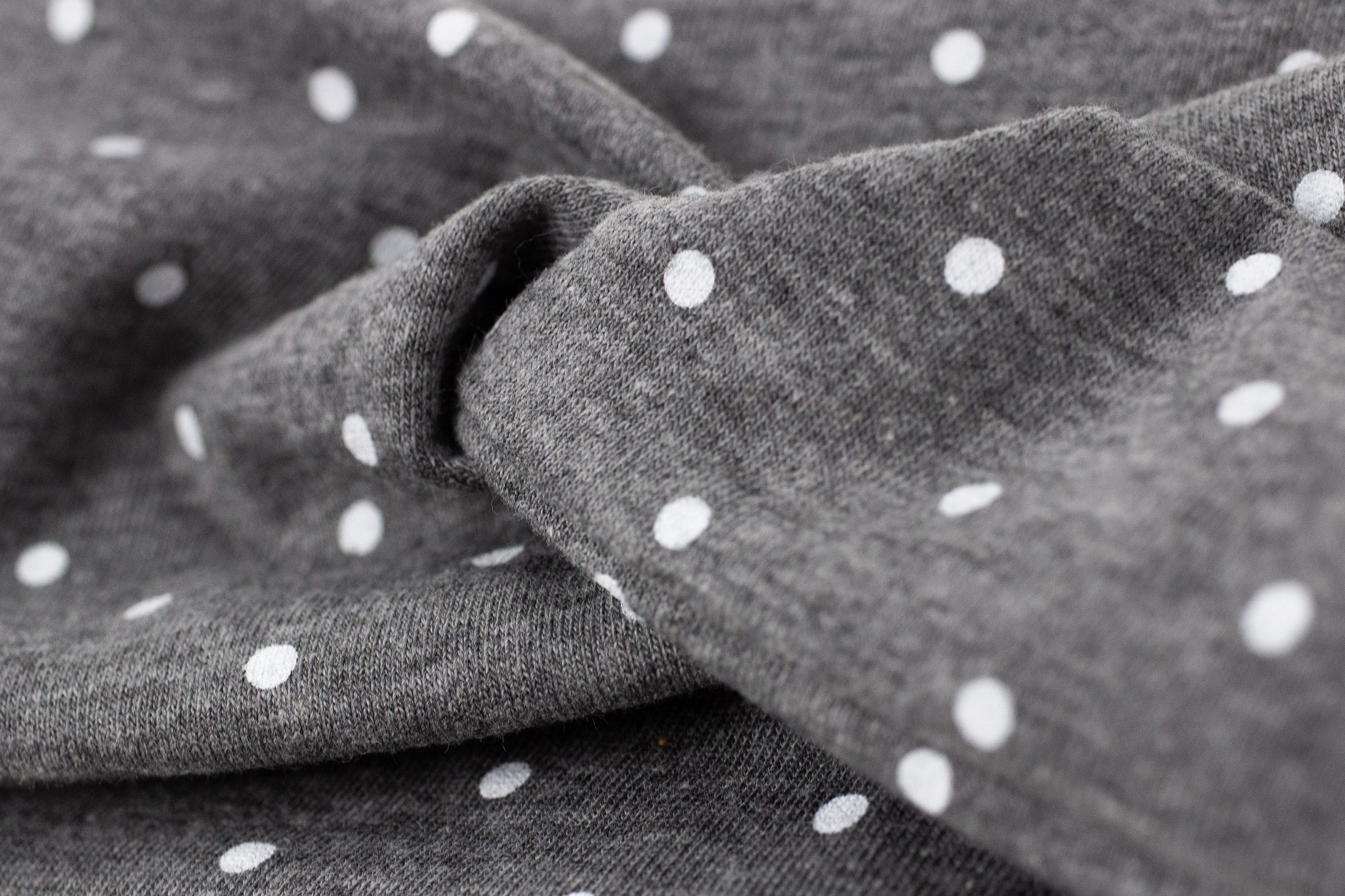 Gray Polka Dot Yoga Headband