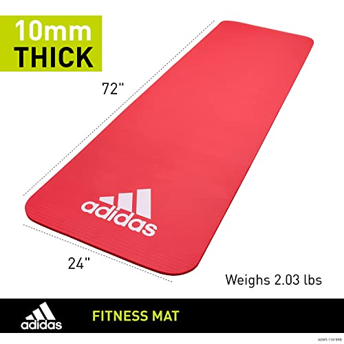adidas Fitness Mat - 7mm - Red