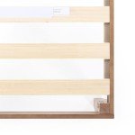 Mellow Naturalista Classic - 12 Inch Solid Wood Platform Bed with Wooden Slats, No Box Spring Needed, Easy Assembly, Queen, Pine