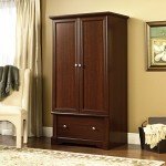 Sauder Palladia Armoire, Select Cherry finish