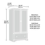 Sauder Palladia Armoire, Select Cherry finish