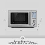 Breville BMO850BSS1BUC1 the Smooth Wave countertop Microwave Oven, Brushed Stainless Steel