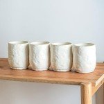 Stone by Mercer Project SHOSAI 32-Piece Stoneware Dinnerware Set, Plates and Bowls Set, Modern Dishware set fo 8, White Speckled