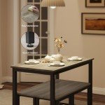 SumKea Dining Table Set for 4, Kitchen Room Table Set with 2 Benches, 3-Piece Dining Chairs Set for Breakfast Nook, Grey