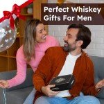Electric Whiskey Smoker Kit with 6 Wood Chips, Rechargeable Cocktail Smoker Kit Built in Lighter, No Butane Needed, Birthday Christmas Anniversary Bourbon Whiskey Gifts for Men,Dad,Husband