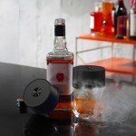Electric Whiskey Smoker Kit with 6 Wood Chips, Rechargeable Cocktail Smoker Kit Built in Lighter, No Butane Needed, Birthday Christmas Anniversary Bourbon Whiskey Gifts for Men,Dad,Husband
