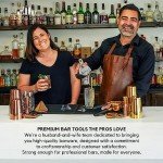 A Bar Above Premium Quality Channel Knife, Stainless Steel Bar Tool, Garnish for Cocktail Mixers, Lemon Zester, and Fruit Peeler, Professional Grade Bar Accessory, Stainless Steel