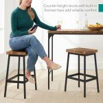 Best Choice Products 3-Piece Counter Height Dining Set, Desk, Bar, Kitchen Island Table w/ 2 Stools, Wine Rack & Storage Shelves - Brown