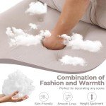 VINGLI Criss Cross Cloud Chair,Comfy Corduroy Cross Legged Office Desk Chair with/no Wheels,Cute Vanity Chair, Adjustable Wide Seat,Modern Swivel Chair for Study, Make Up, Home Office，Light Khaki