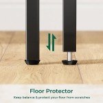 Huuger 47 Inches L Shaped Desk, Computer Desk with Reversible Storage Shelves, Gaming Desk, Corner Desk Home Office Desks, Writing Desk Study Desk with Metal Frame, Rustic Brown