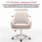 XUEGW Home Office Chair Computer Chair with Mid-Back Upholstered Modern Tufted Computer Task Chair Swivel Height Adjustable Velvet Accent Chair.