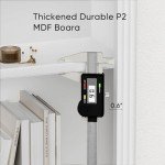 Furniwell Bookcase Bookshelves, 5-Shelf Tall Bookcase 72" Wood Open Display Floor Bookshelf, Large Storage Organizer for Library, Bedroom, Living Room (White)