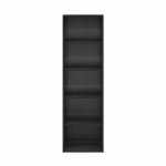 Furinno Luder Bookcase / Bookshelf / Storage Shelves, 5-Tier, Blackwood