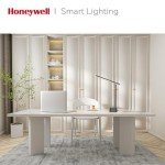 Honeywell Sunturalux™ LED Desk Lamp with USB Charging Ports HWT-H01 - Stepless Dimmable Eye Caring Desk Light for Home Office Bedroom Bedside College Dorm, Foldable Table Lamp Reading Lamp Black