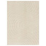 LUXE WEAVERS Modern Geometric Wave Cream 8x10 Area Rug