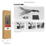 LIGHTSHARE 18 Inch Cherry Blossom Bonsai Tree, 48 LED Lights, 24V UL Listed Adapter Included, Metal Base, Warm White Lights, Ideal as Night Lights, Home Gift Idea