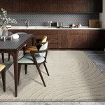 LUXE WEAVERS Modern Geometric Wave Cream 8x10 Area Rug