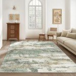 BEIMO Area Rugs 5x7 for Living Room Bedroom, Modern Abstract Machine Washable Large Sage Green Rug Soft Rug, Floor Carpet with Non Slip Backing for Dining Room